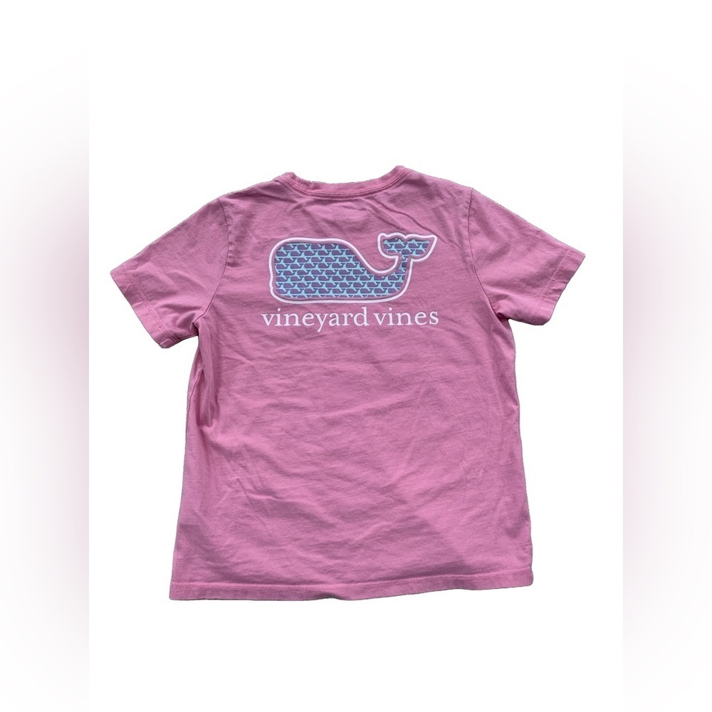 Vineyard Vines Size 7 Pink Whale Pocket Tee